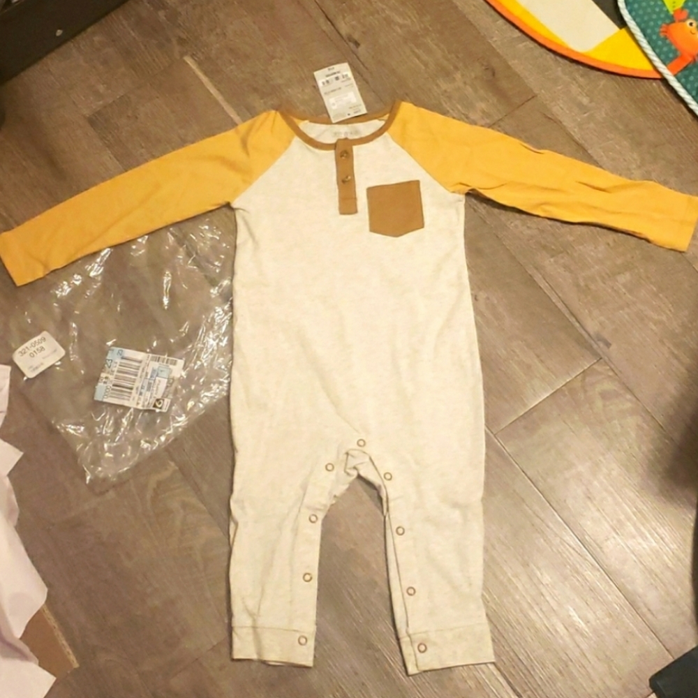 Yellow long sleeve bodysuit